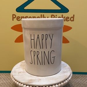 Rae Dunn HAPPY SPRING Crock